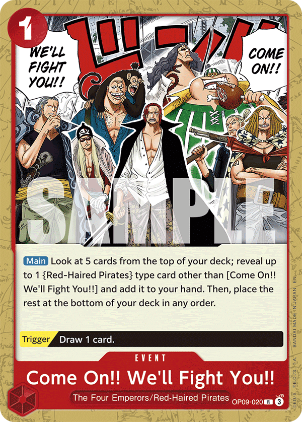 Come On!! We'll Fight You!! Red Shanks Starter Deck - ST-23 One Piece Card Come On!! We'll Fight You!! Red Shanks Starter Deck - ST-23 One Piece Card