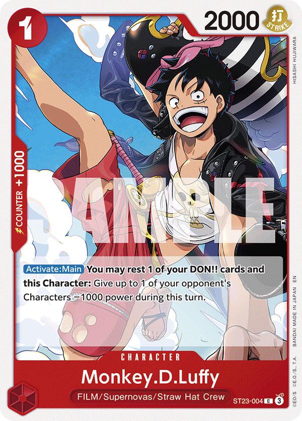 Monkey.D.Luffy Red Shanks Starter Deck - ST-23 One Piece Card Monkey.D.Luffy Red Shanks Starter Deck - ST-23 One Piece Card