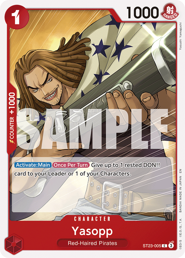 Yasopp Red Shanks Starter Deck - ST-23 One Piece Card Yasopp Red Shanks Starter Deck - ST-23 One Piece Card