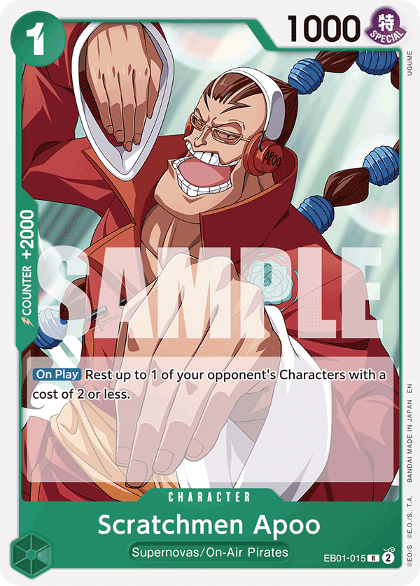 Scratchmen Apoo Green Jewelry Bonney Starter Deck - ST-24 One Piece Card Scratchmen Apoo Green Jewelry Bonney Starter Deck - ST-24 One Piece Card