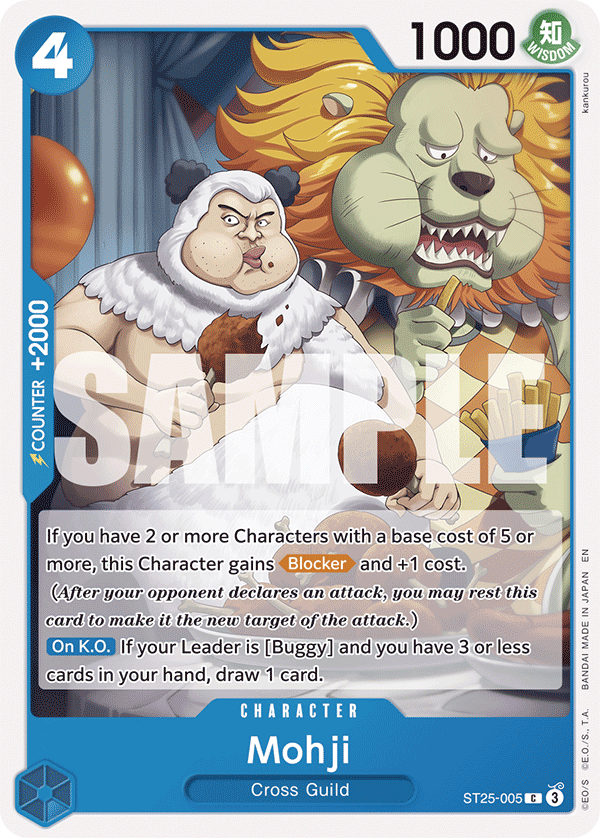 Mohji Blue Buggy Starter Deck - ST-25 One Piece Card Mohji Blue Buggy Starter Deck - ST-25 One Piece Card