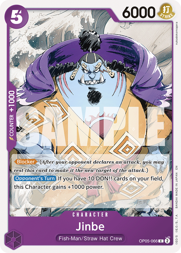 Jinbe Purple/Black Monkey D.Luffy Starter Deck - ST-26 One Piece Card Jinbe Purple/Black Monkey D.Luffy Starter Deck - ST-26 One Piece Card