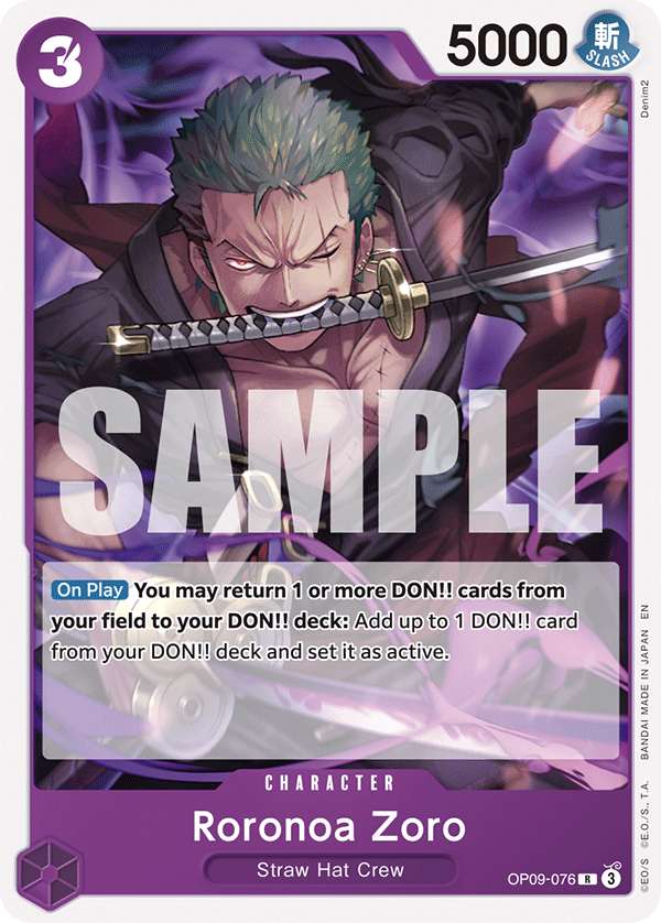 Roronoa Zoro Purple/Black Monkey D.Luffy Starter Deck - ST-26 One Piece Card Roronoa Zoro Purple/Black Monkey D.Luffy Starter Deck - ST-26 One Piece Card