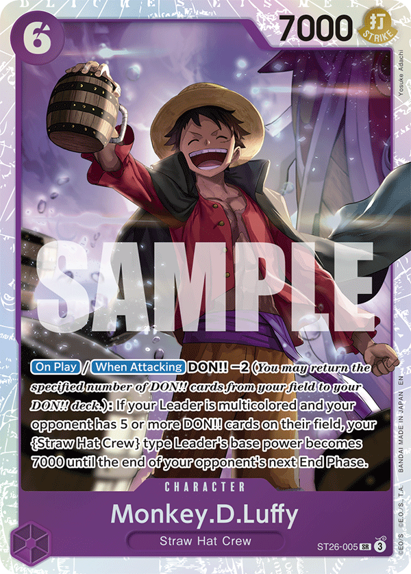 Monkey.D.Luffy Purple/Black Monkey D.Luffy Starter Deck - ST-26 One Piece Card Monkey.D.Luffy Purple/Black Monkey D.Luffy Starter Deck - ST-26 One Piece Card