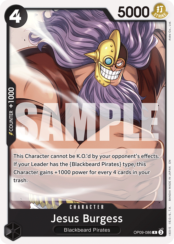 Jesus Burgess Black Marshall D.Teach Starter Deck - ST-27 One Piece Card Jesus Burgess Black Marshall D.Teach Starter Deck - ST-27 One Piece Card