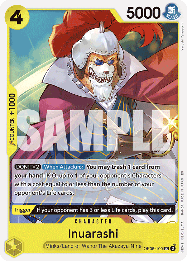 Inuarashi Green/Yellow Yamato Starter Deck - ST-28 One Piece Card Inuarashi Green/Yellow Yamato Starter Deck - ST-28 One Piece Card