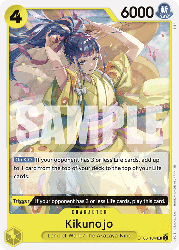 Kikunojo Green/Yellow Yamato Starter Deck - ST-28 One Piece Card Kikunojo Green/Yellow Yamato Starter Deck - ST-28 One Piece Card