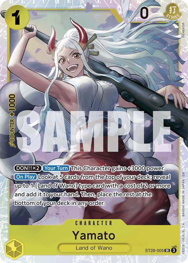 Yamato Green/Yellow Yamato Starter Deck - ST-28 One Piece Card Yamato Green/Yellow Yamato Starter Deck - ST-28 One Piece Card