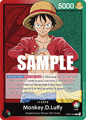 Monkey.D.Luffy Romance Dawn - OP-01 Card List