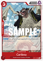 Caribou Romance Dawn - OP-01 Card List