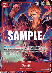 Sanji - Alt Art Romance Dawn - OP-01 Card List