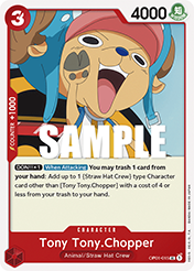 Tony Tony.Chopper Romance Dawn - OP-01 Card List