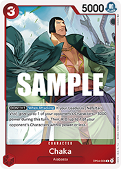 Chaka Kingdoms of Intrigue - OP-04 Card List