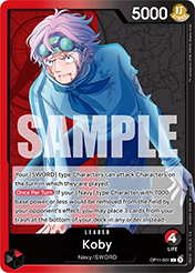 Koby A Fist Of Divine Speed - OP-11 Card List