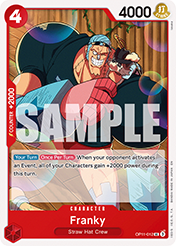 Franky A Fist Of Divine Speed - OP-11 Card List