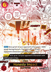 Honesty Impact A Fist Of Divine Speed - OP-11 Card List