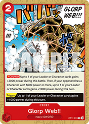 Glorp Web!! A Fist Of Divine Speed - OP-11 Card List