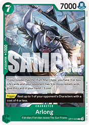 Arlong A Fist Of Divine Speed - OP-11 Card List