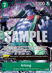 Arlong A Fist Of Divine Speed - OP-11 Card List