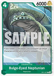 Bulge-Eyed Neptunian A Fist Of Divine Speed - OP-11 Card List