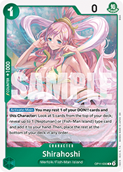 Shirahoshi A Fist Of Divine Speed - OP-11 Card List
