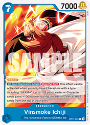 Vinsmoke Ichiji A Fist Of Divine Speed - OP-11 Card List