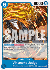 Vinsmoke Judge A Fist Of Divine Speed - OP-11 Card List