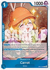 Carrot A Fist Of Divine Speed - OP-11 Card List
