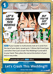 Let's Crash This Wedding!!! A Fist Of Divine Speed - OP-11 Card List