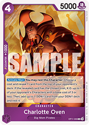 Charlotte Oven A Fist Of Divine Speed - OP-11 Card List