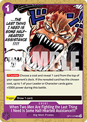 When Two Men Are Fighting the Last Thing I Need Is Some Half-Hearted Assistance!!!! A Fist Of Divine Speed - OP-11 Card List