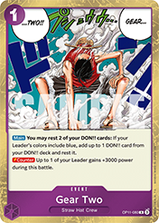 Gear Two A Fist Of Divine Speed - OP-11 Card List