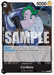 Coribou A Fist Of Divine Speed - OP-11 Card List
