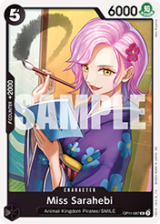 Miss Sarahebi A Fist Of Divine Speed - OP-11 Card List