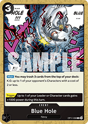 Blue Hole A Fist Of Divine Speed - OP-11 Card List