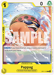 Pappag A Fist Of Divine Speed - OP-11 Card List