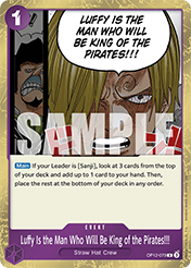 Luffy Is the Man Who Will Be King of the Pirates!!!