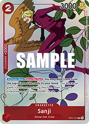 Sanji One Piece Promos Card List