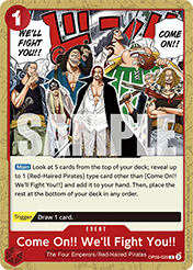 Come On!! We'll Fight You!!