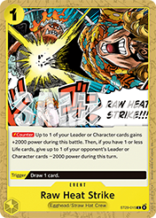 Raw Heat Strike Egghead Starter Deck - ST-29 Card List